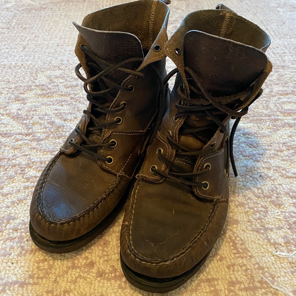 Sebago boots, these are great boots worn lightly/ broken in perfectly.